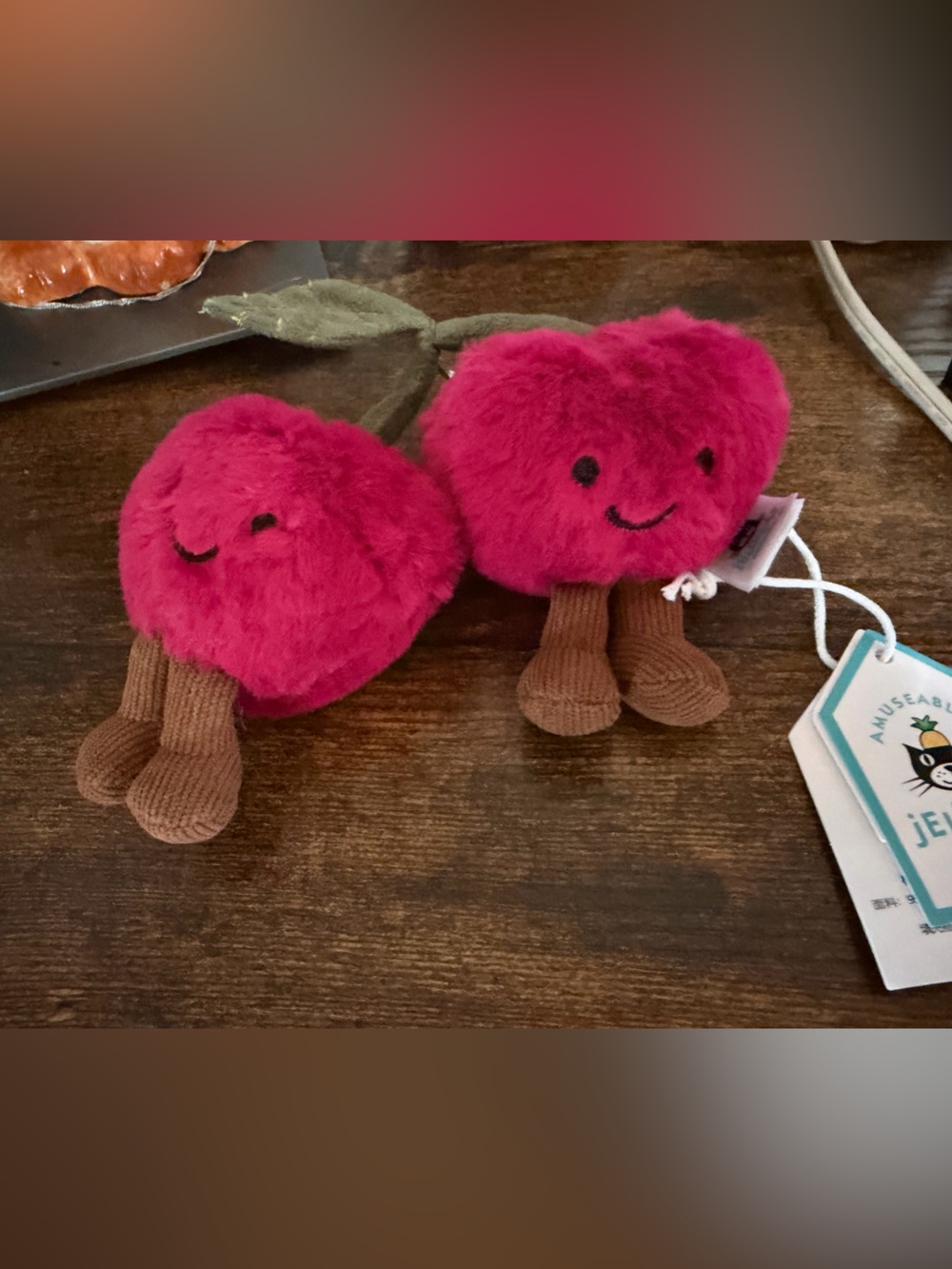Jellycat Plush Twin Cherries